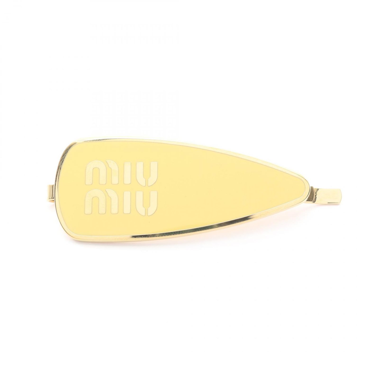 ミュウ ミュウ Miu Miu ロゴ 5IF1472F6TF0032 ゴールド GP（ゴールドメッキ） ヘアピン レディース 新品