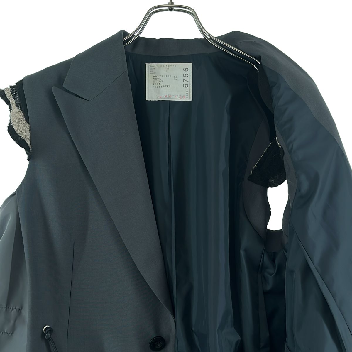 美品】 sacai / サカイ | 2023AW | Suiting Mix Vest スーティング 