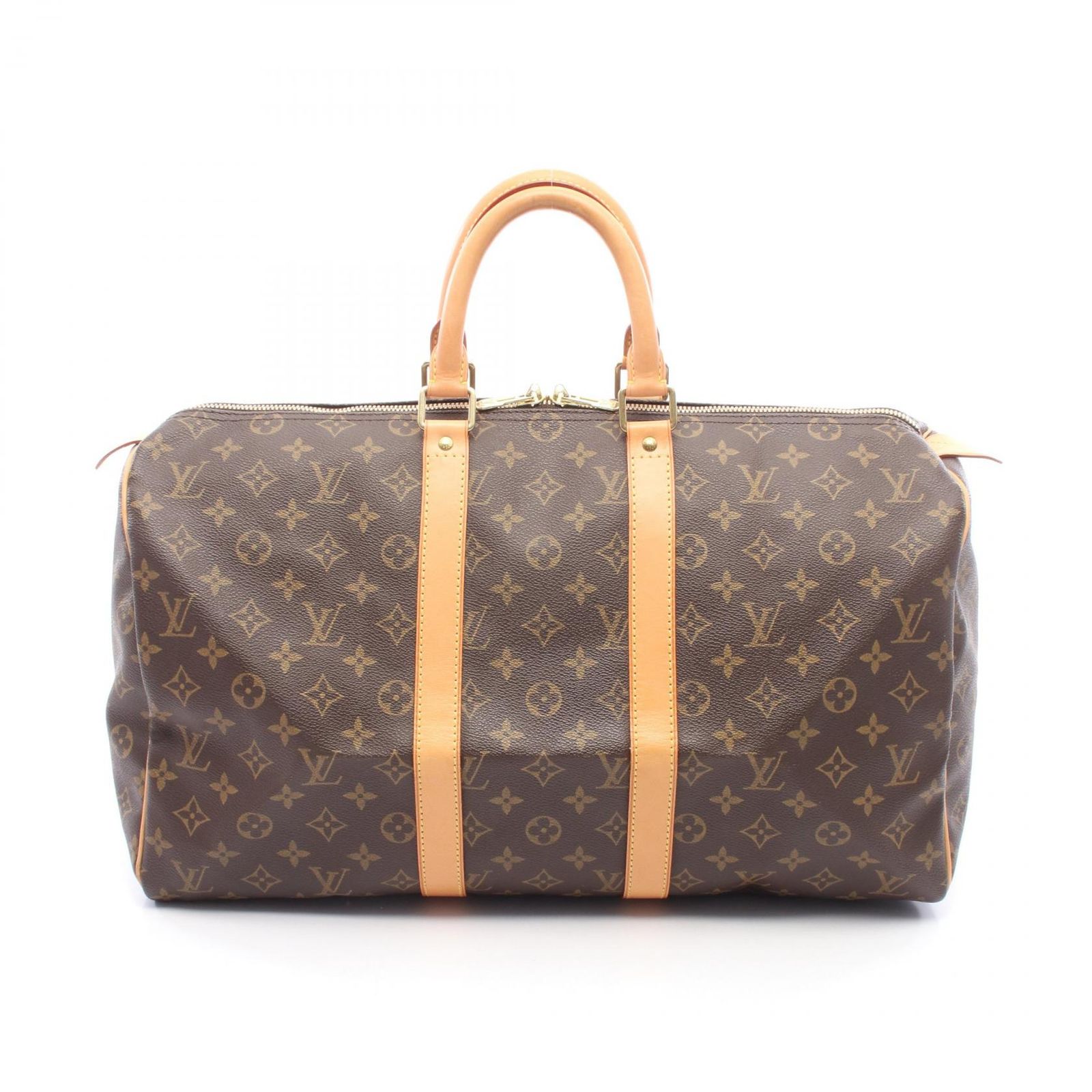 ルイ・ヴィトン LOUIS VUITTON ボストンバッグ キーポル45 M41428 PVCコーティングキャンバス レザー キーポル45 ユニセックス Used A