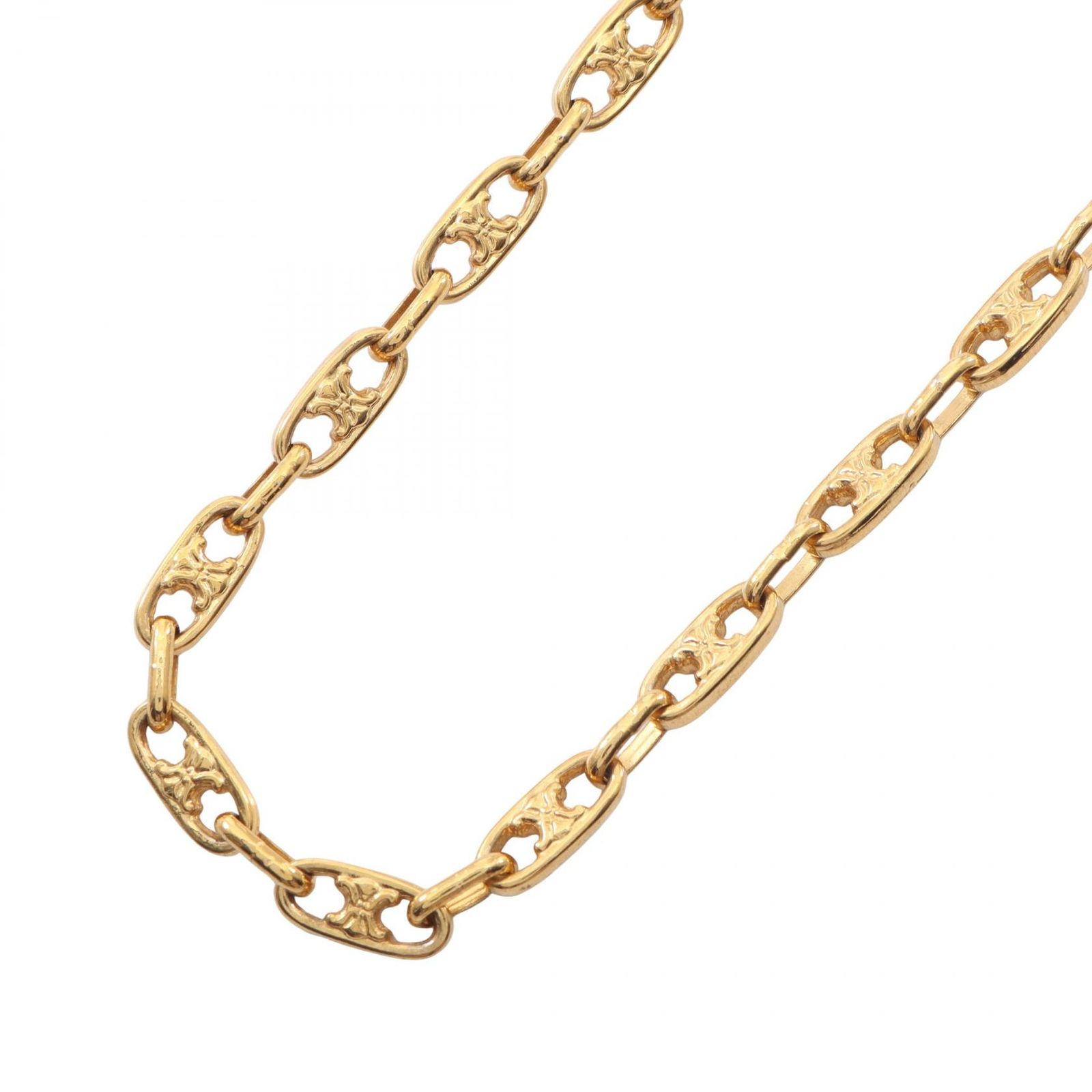 セリーヌ CELINE ネックレス トリオンフチェーン GP（ゴールドメッキ） ネックレス レディース Used A