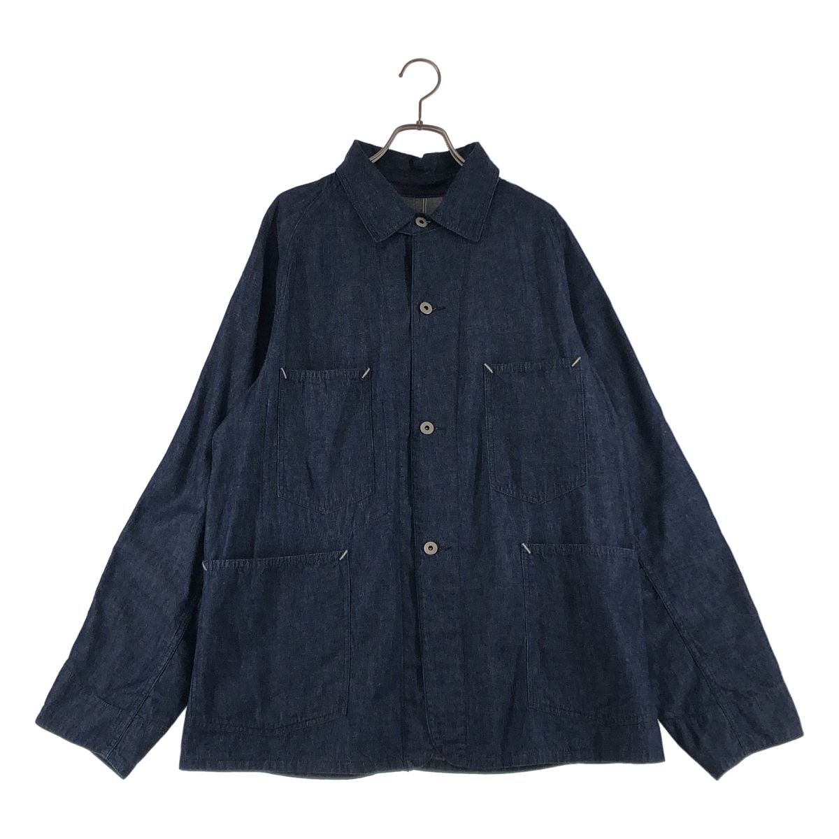 POST O'ALLS / ポストオーバーオールズ | デニムカバーオール ジャケット | L | インディゴ | メンズ