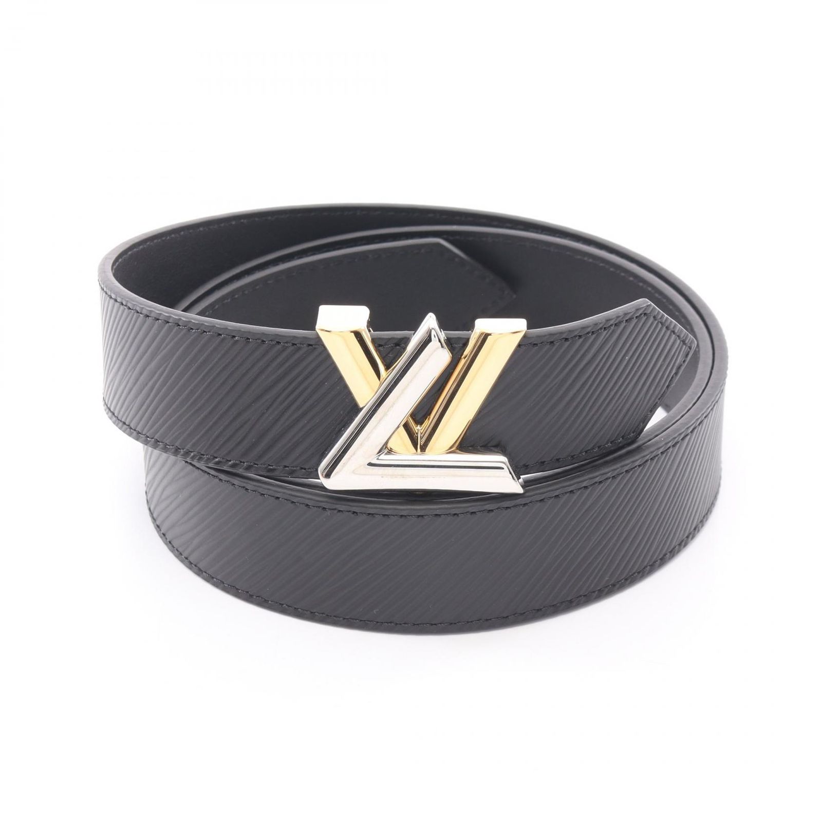 ルイ・ヴィトン LOUIS VUITTON ベルト サンチュールツイスト コンビ金具 M9360 レザー ベルト ユニセックス Used A