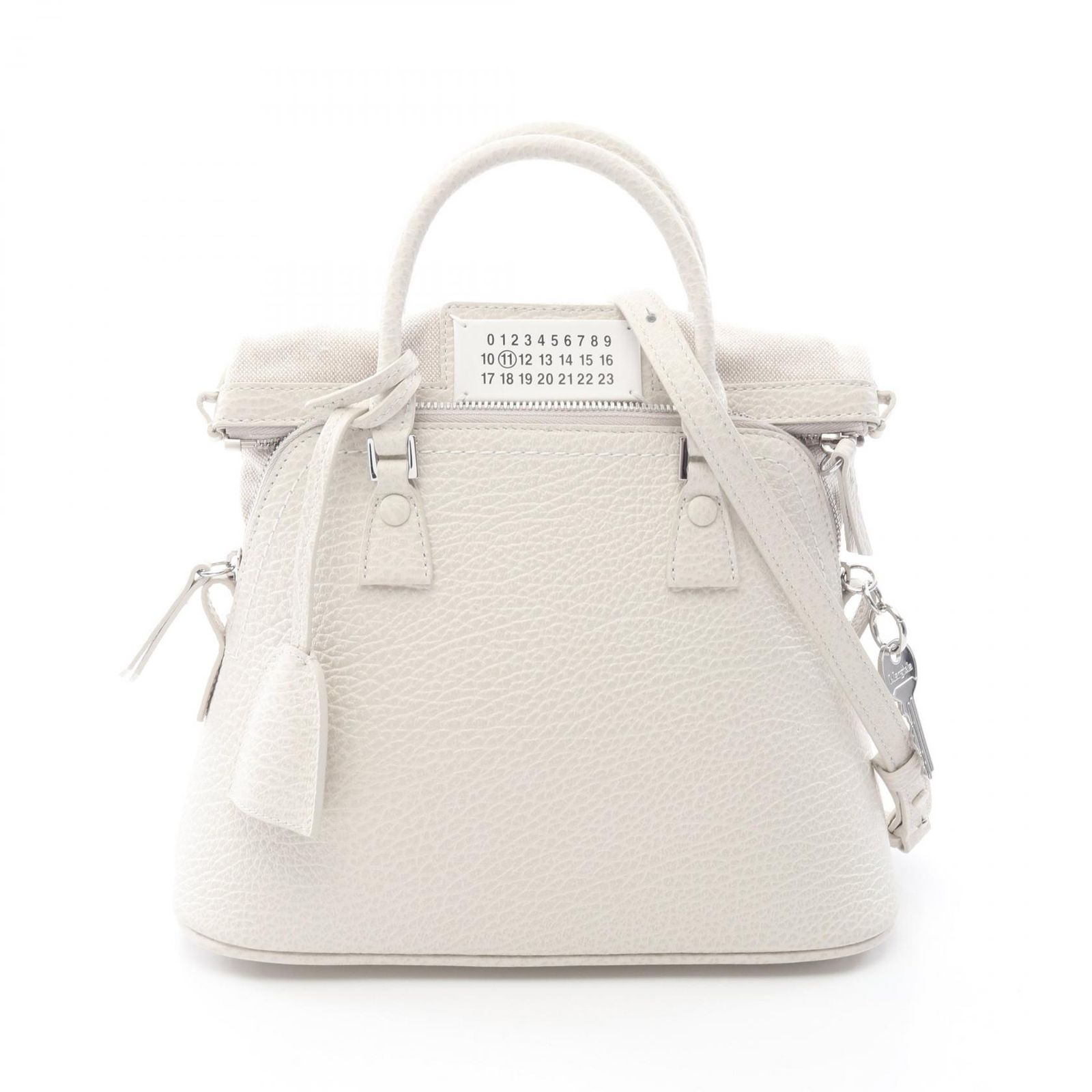 メゾン マルジェラ Maison Margiela ハンドバッグ 5AC ミニバッグ 2WAY S56WG0082P4455H9677 グレージュ レザー 5AC クラシック ミニ レディース 未使用