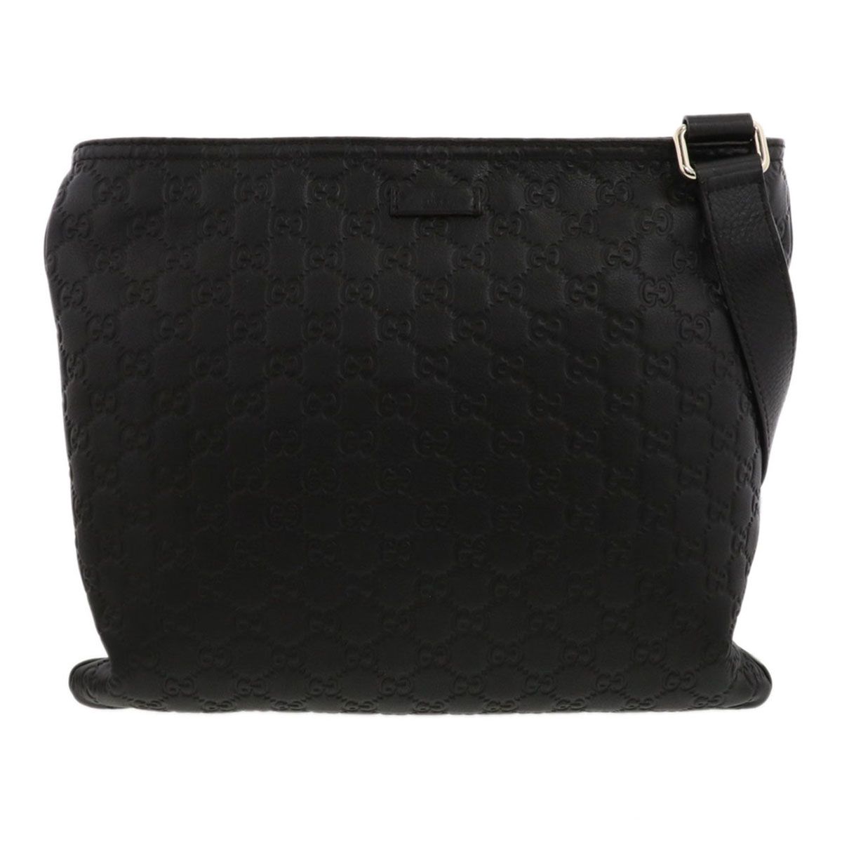 GUCCI グッチ グッチシマ ショルダーバッグ ショルダーバッグ 201446 メンズ レザー ブラック 中古