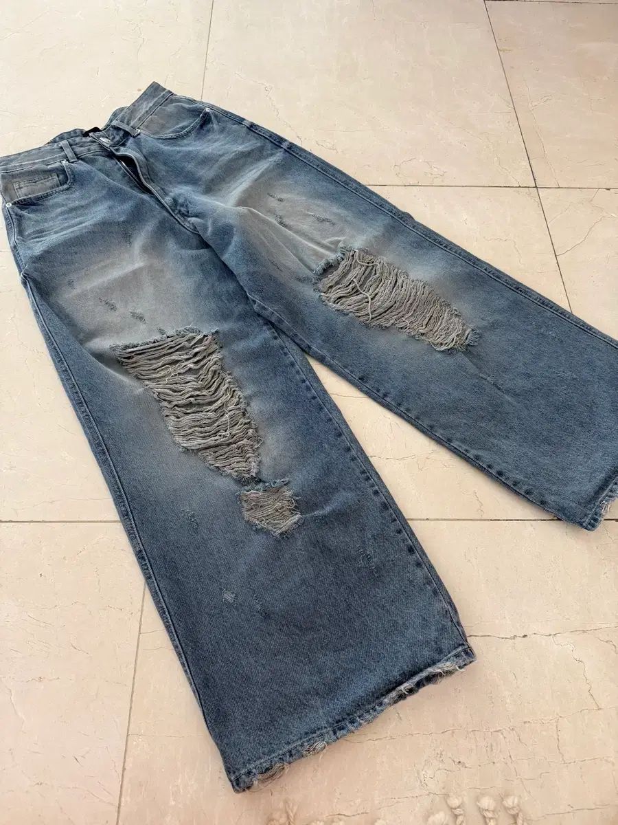LCDC ワイド デニム パンツ ブルー 11,190円