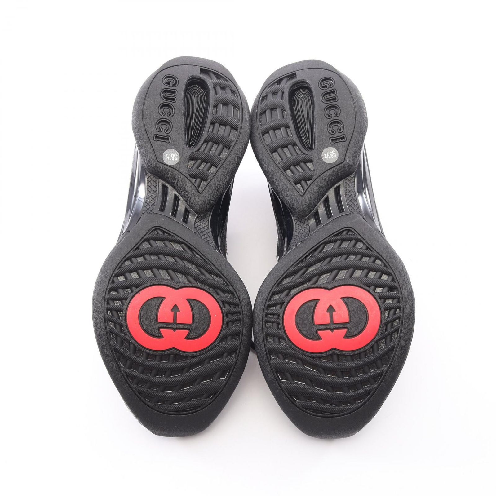 グッチ GUCCI スニーカー GUCCI RUN GG柄 ラインストーン スウェード 