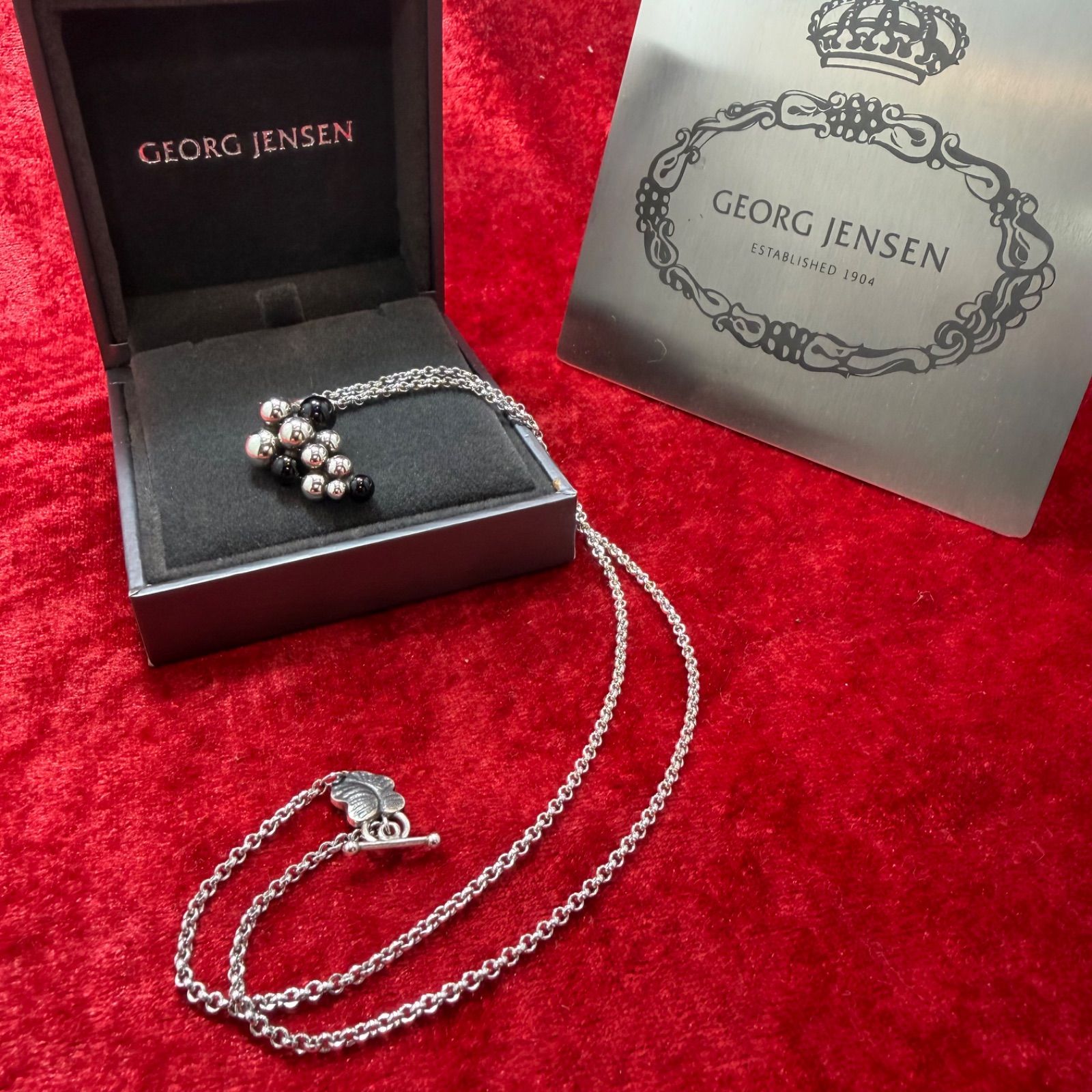 美品 ムーンライトグレープ　スモールサイズ ネックレス ジョージジェンセン/GEORG JENSEN