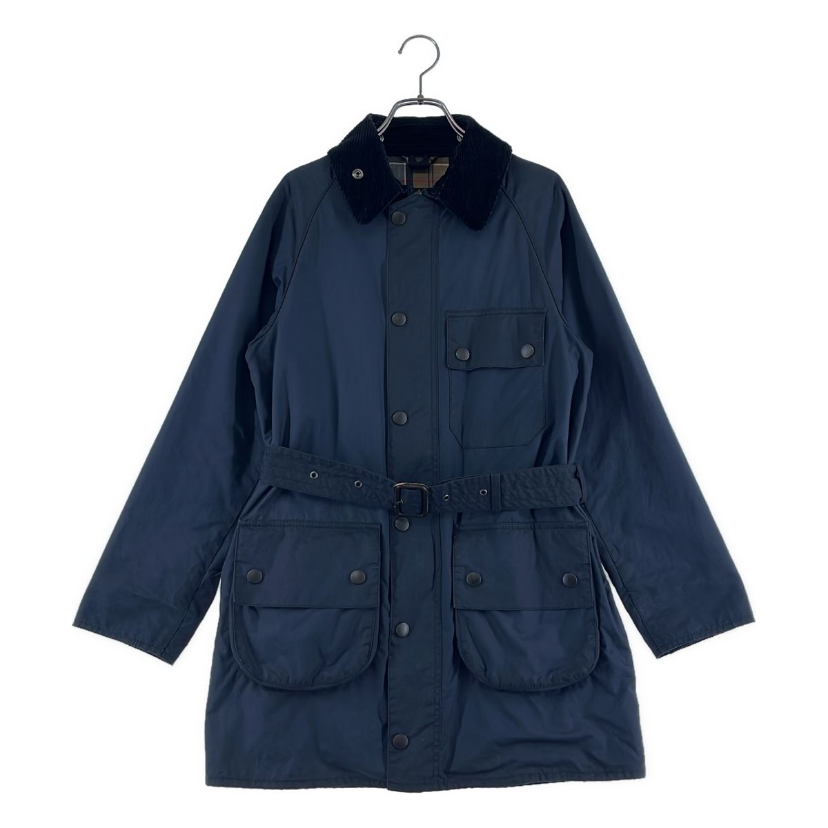 Barbour / バブアー | SOLWAY ZIP SL / ソルウェイジッパー ワックス オイルド ジャケット | 34 | ダークネイビー | メンズ