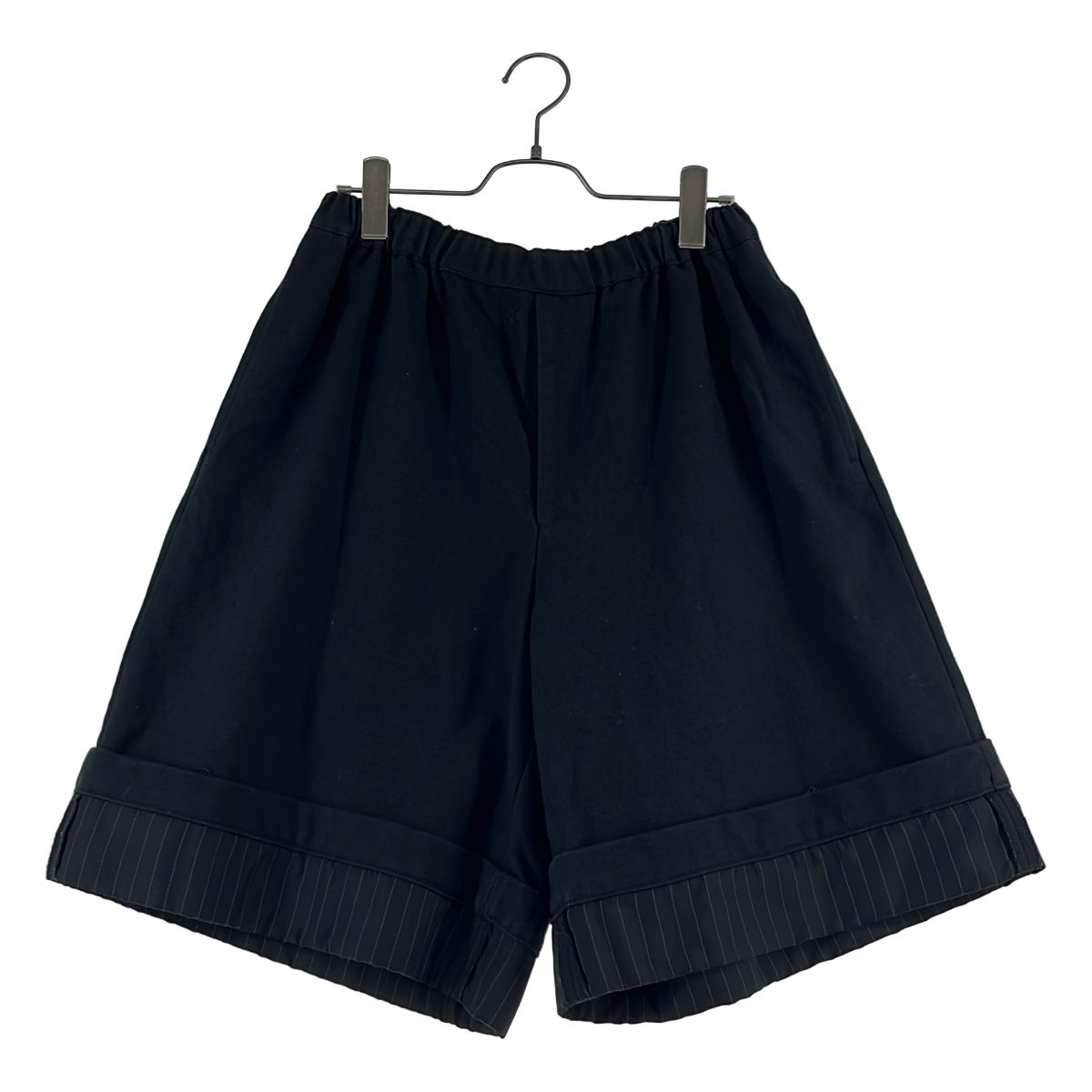 BLACK COMME des GARCONS / ブラックコムデギャルソン | 2018AW | ドローストリング ワイド ショートパンツ ショーツ | S | ブラック | メンズ