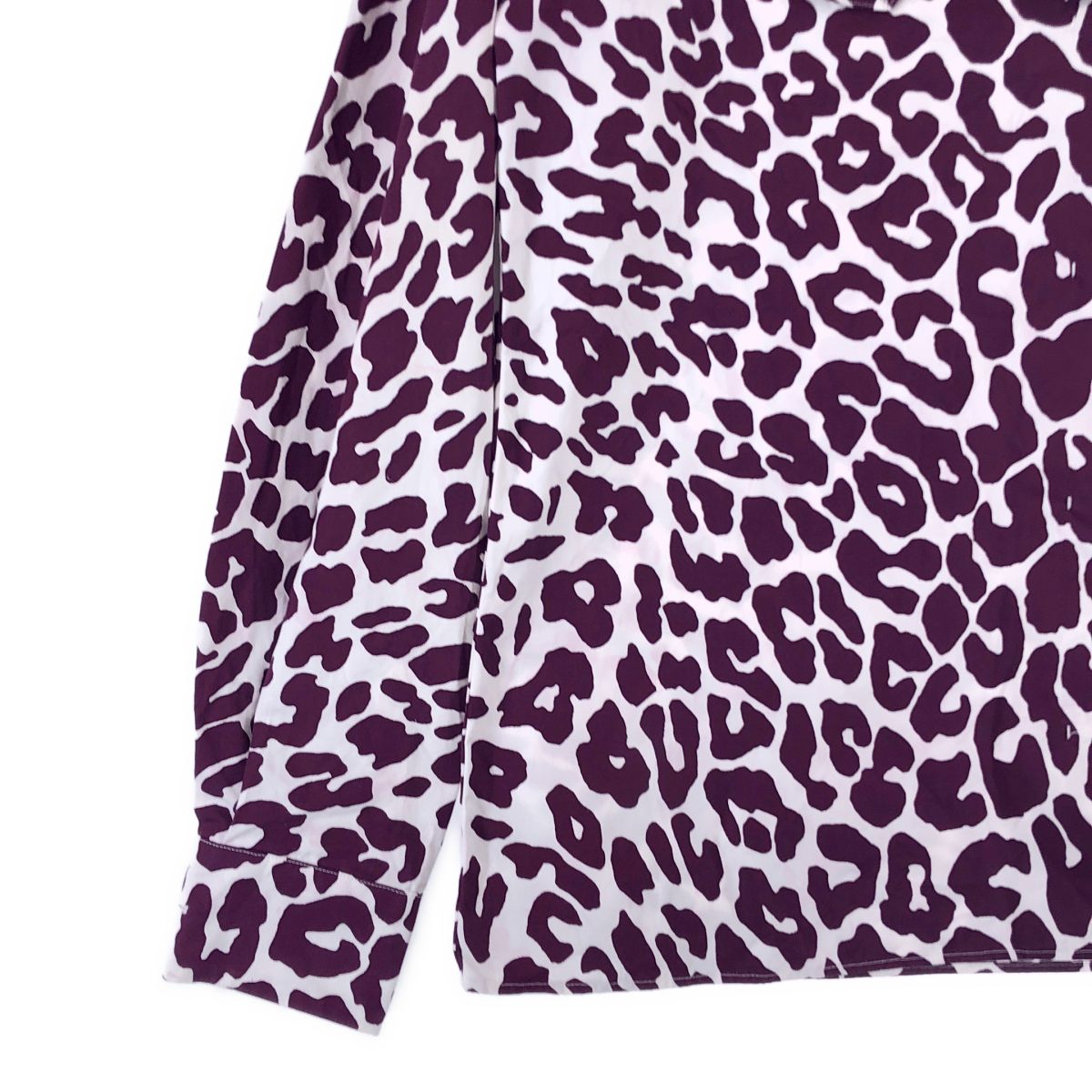 miu miu / ミュウミュウ | レオパード フリル ブラウス | 38 