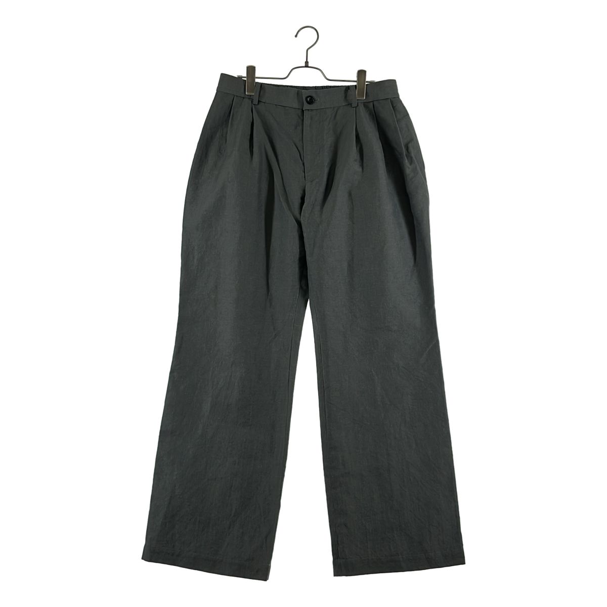 N.HOOLYWOOD / エヌハリウッド | 2025SS | TUCKED PANTS ウール リネン 3タック パンツ | 40 | グレー | メンズ