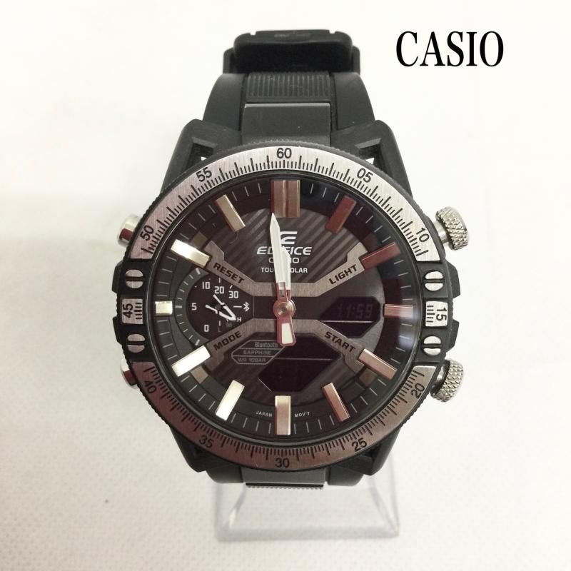 カシオ カシオ 腕時計 エディフィス EDIFICE ソーラー ブラック ECB-2000 メンズ - ISItems【USED】【古着】【中古】50159890