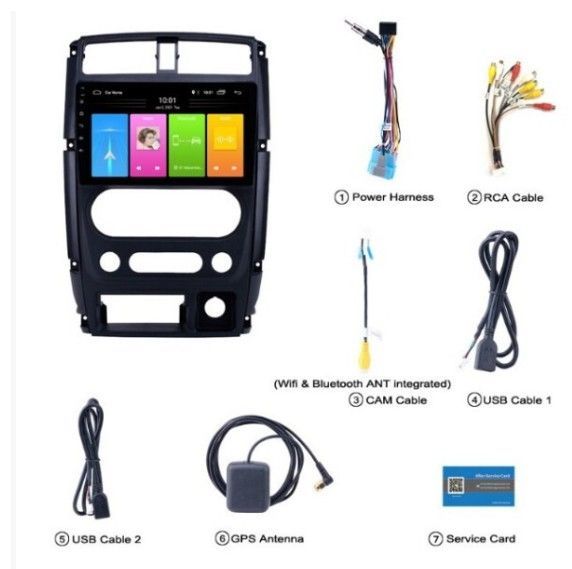 新品 9インチ JB23 JB43 ジムニー 専用 パネル iPhone CarPlay 画質 クイック アンドロイド ナビ ディスプレイオーディオ 5型～10型 2G/32G