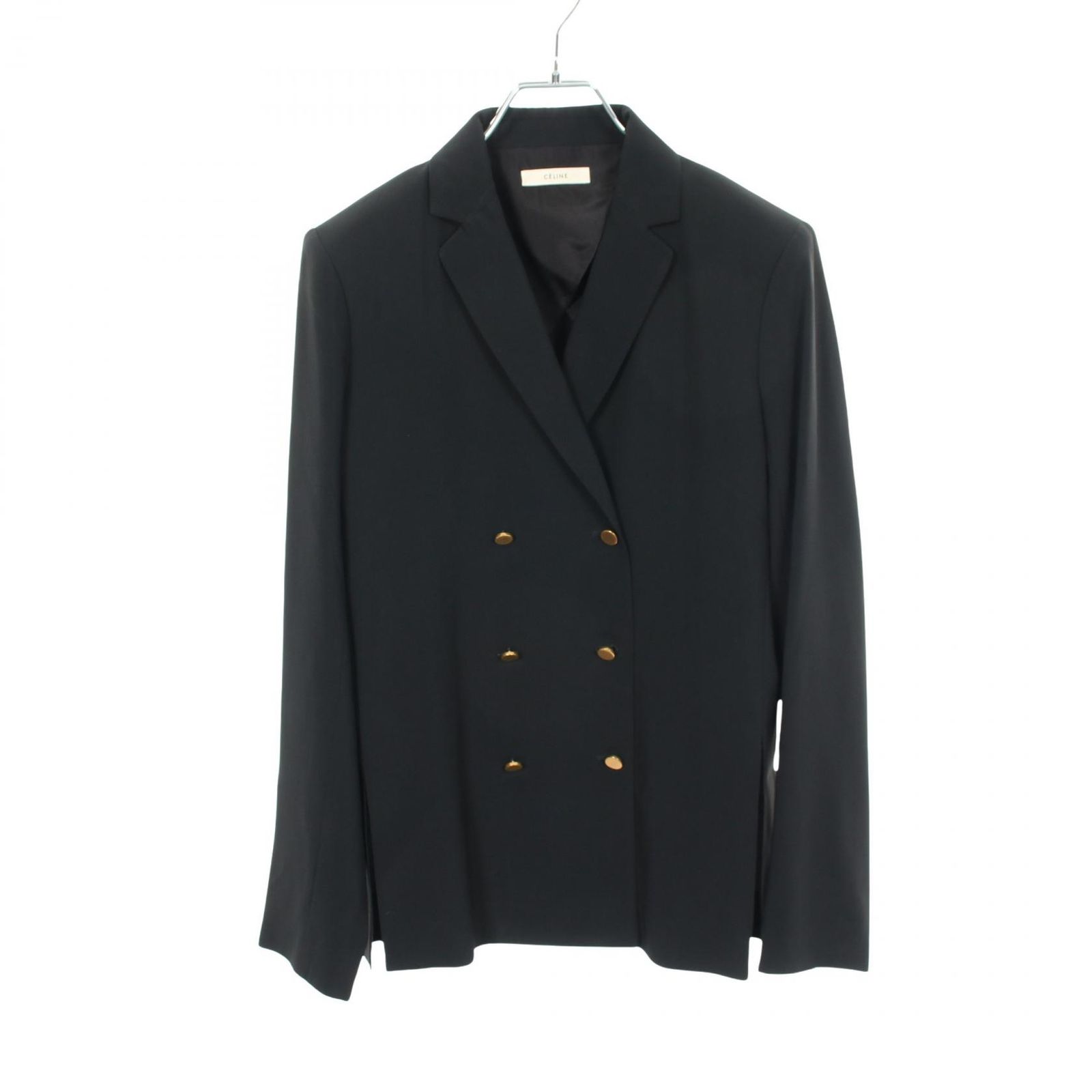 セリーヌ CELINE ダブル ブラック その他 ジャケット レディース Used B