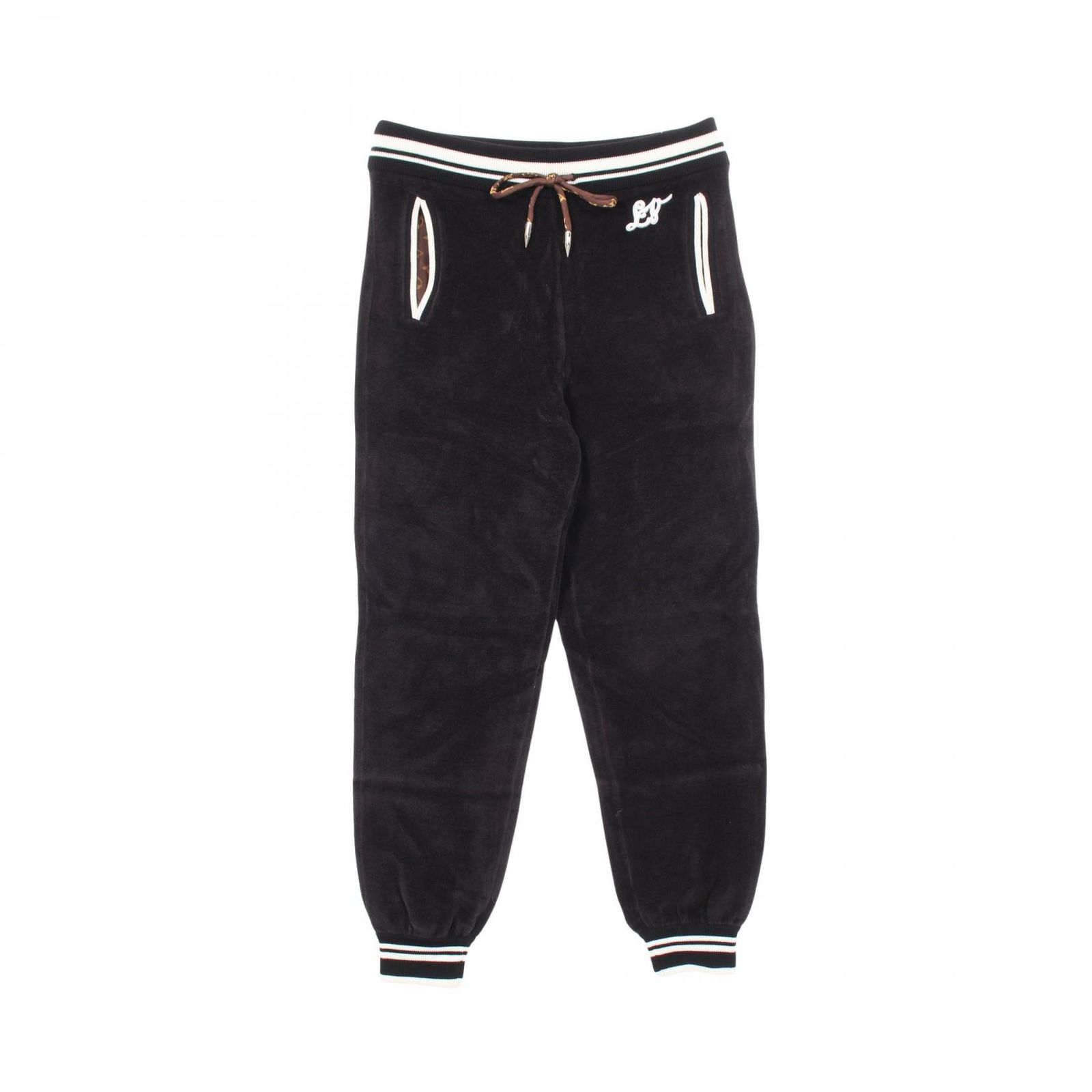 ルイ・ヴィトン LOUIS VUITTON パンツ モノグラム ドローストリング RW202W XZU FJKP08 ウール コットン ジョガーパンツ レディース Used A