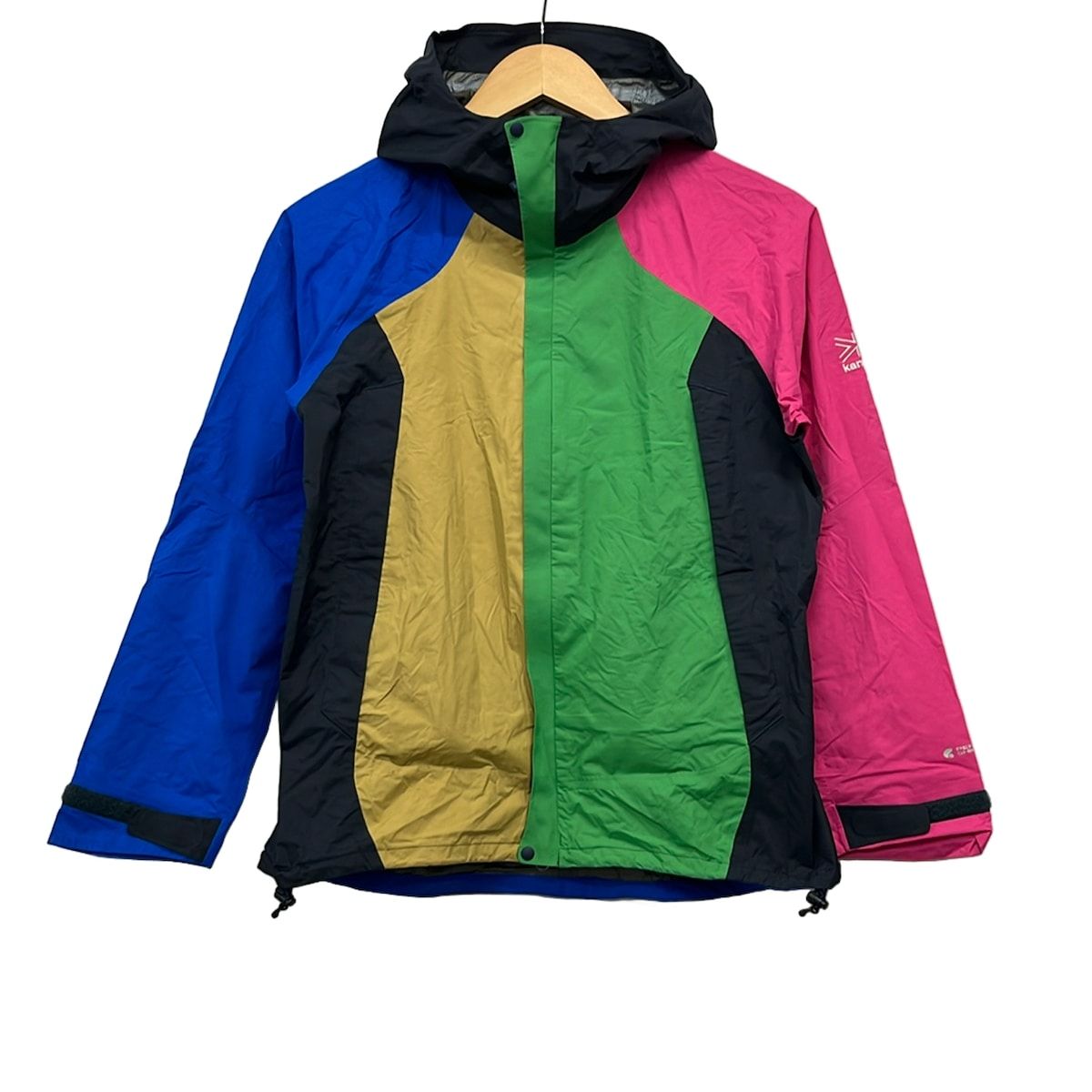 Karrimor(カリマー) ブルゾン サイズS メンズ - 黒×グリーン×マルチ 長袖/春/秋