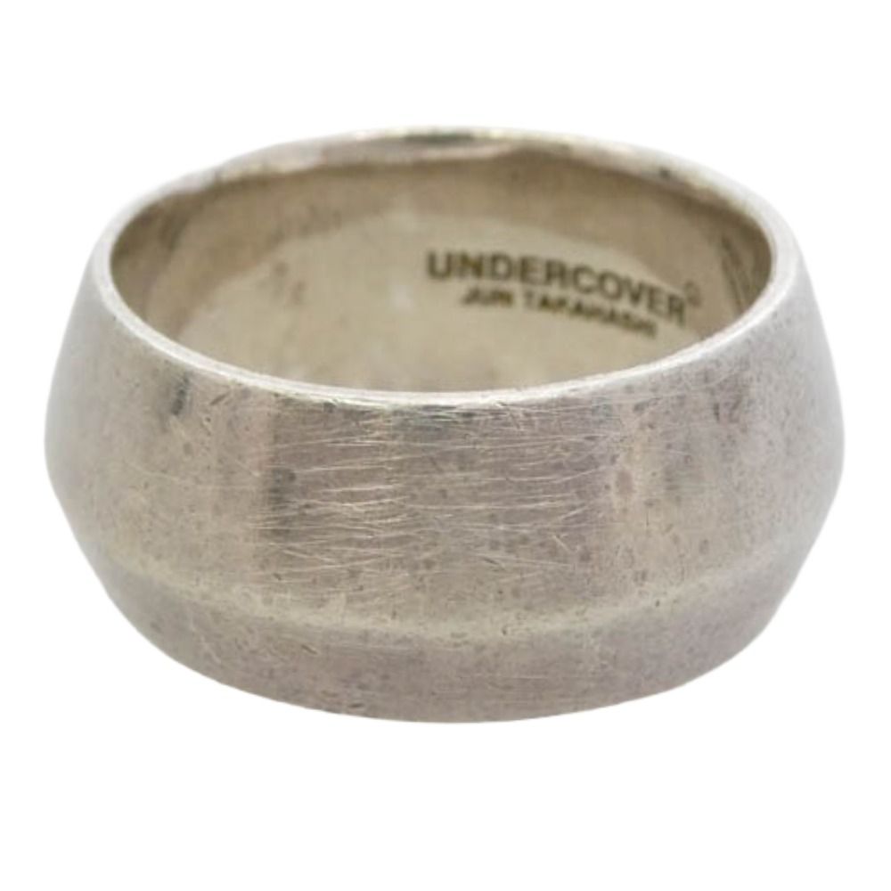 UNDERCOVER アンダーカバー UCA4A02 カットデザイン リング 内側ブランド刻印 シルバー系 18.5号【中古】