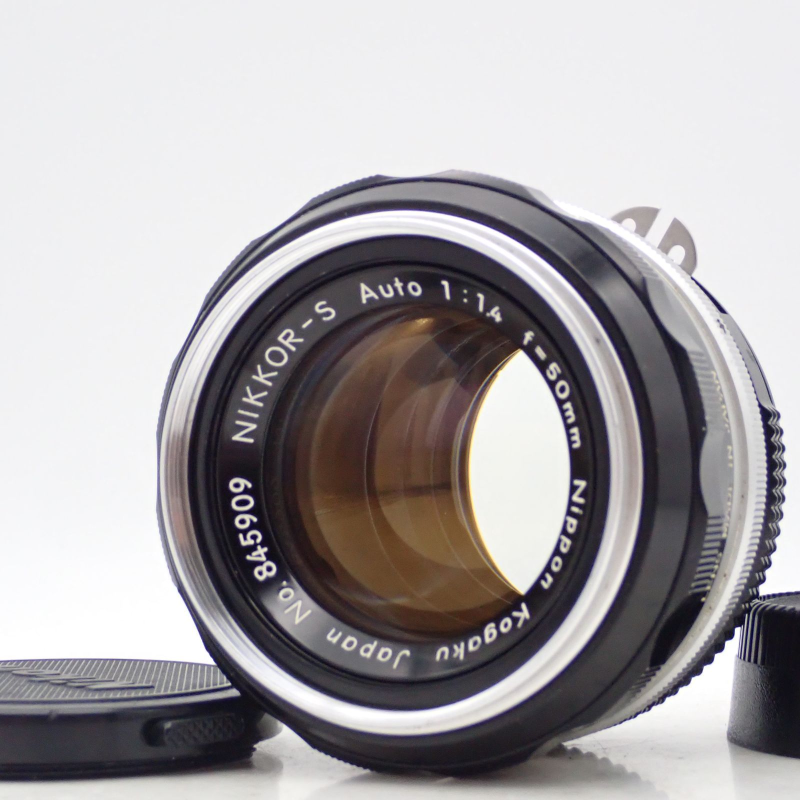 美品 Nippon Kogaku Ai改 Nikkor-S Auto 50mm f1.4 標準 単焦点 プライム マニュアル オールドレンズ