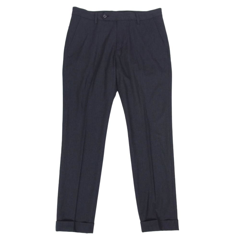 1piu1uguale3 ウノピュウノウグァーレトレ MRP428 POE173 NAGOYA LIMITED COMFY 名古屋限定 裾ダブル スラックスパンツ ダークグレー系 IV【中古】