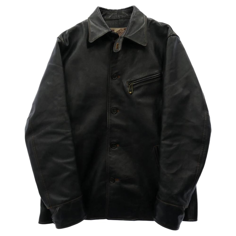 ワイツーレザー Y'2 LEATHER IC-77 INDIGO HORSE CAR COAT インディゴ