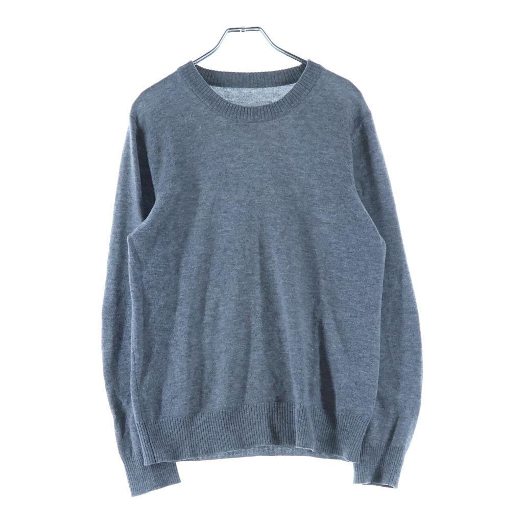 Maison Margiela (メゾンマルジェラ) Elbow Patch Crewneck Knit エルボーパッチ クルーネック ニット グレー S30HA0903 S15750