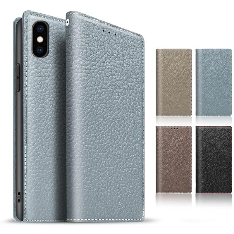 【新品】 TENSIK iPhone Xs Max 用の ケース 手帳型 アイフォン Xs Max 用の ケース 高級牛本革 アイホン Xs Max 用の スマホケース マグネット式 携帯カバー 手帳型カバー本革 財布型レザー スタンド機能 ストラップ付き カ
