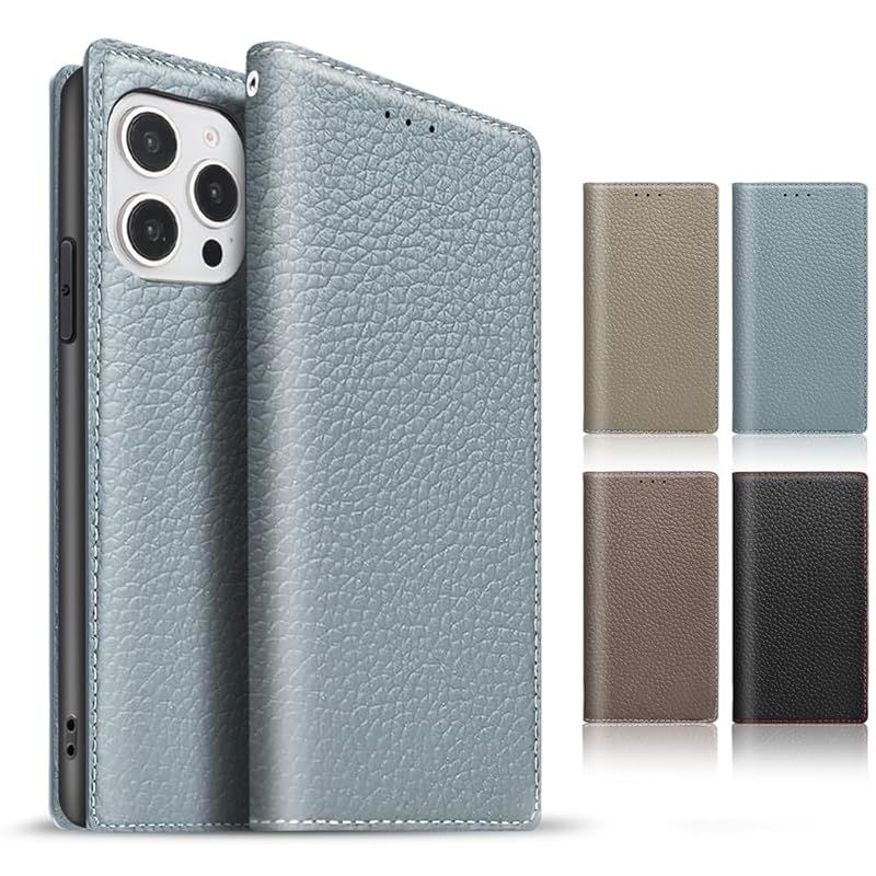 【新品】 TENSIK iPhone 16 Pro 用の ケース 手帳型 アイフォン 16 プロ 用の ケース 高級牛本革 アイホン16pro 用の スマホケース マグネット式 携帯カバー 財布型レザー 手帳型カバー本革 スタンド機能 ストラップ付き カードポ