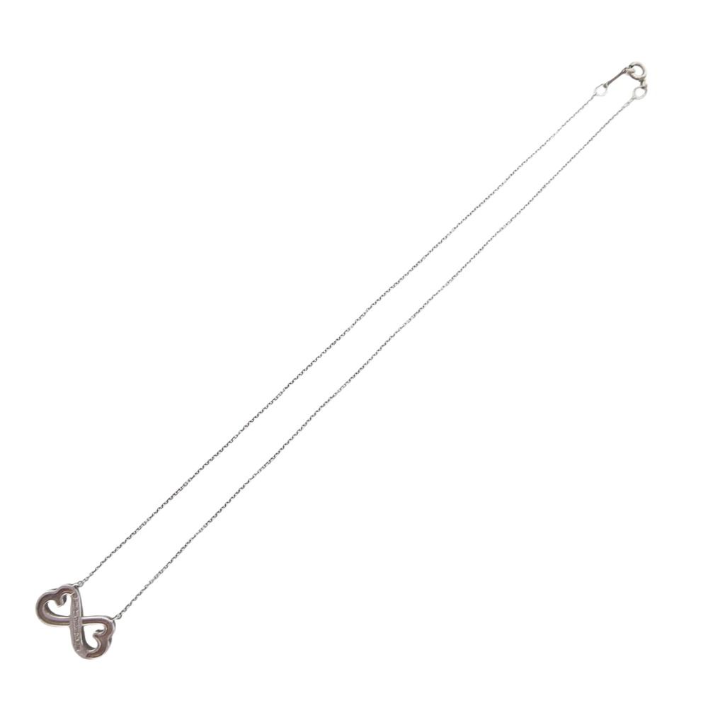 TIFFANY&Co. ティファニー ダブルラビングハート ネックレス シルバー系【中古】