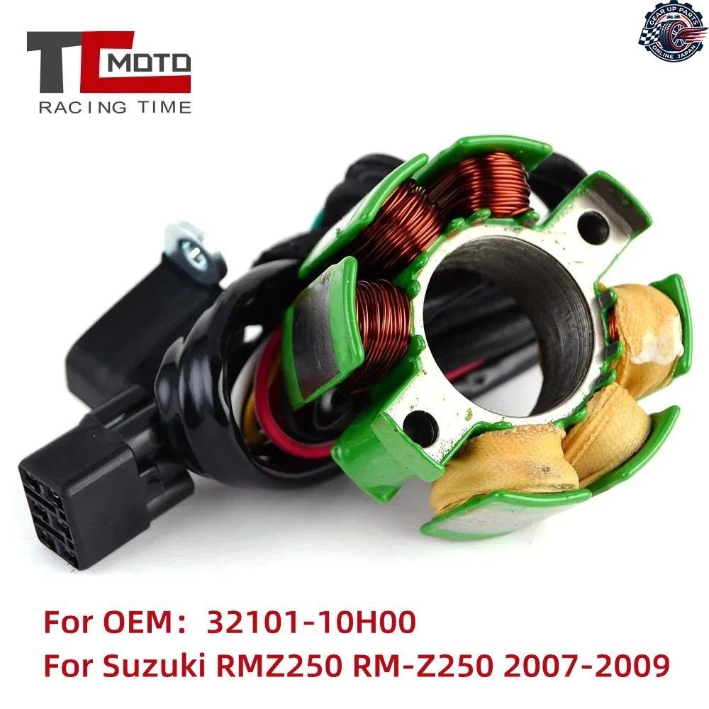 オートバイ点火ジェネレーターマグネトステーターコイル RMZ250 RMZ 250 RM Z250 RM-Z250 2007 2008 2009 OEM 32101-10H00