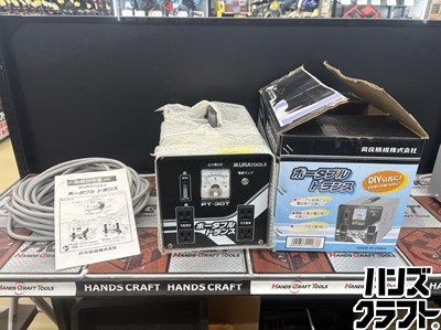 ■【未使用】IKURA TOOLS 育良精機 PT-30T ポータブルトランス 昇圧・降圧兼用 容量：3kVA 相数：単相【ハンズクラフト宮崎新名爪店】 15,400円