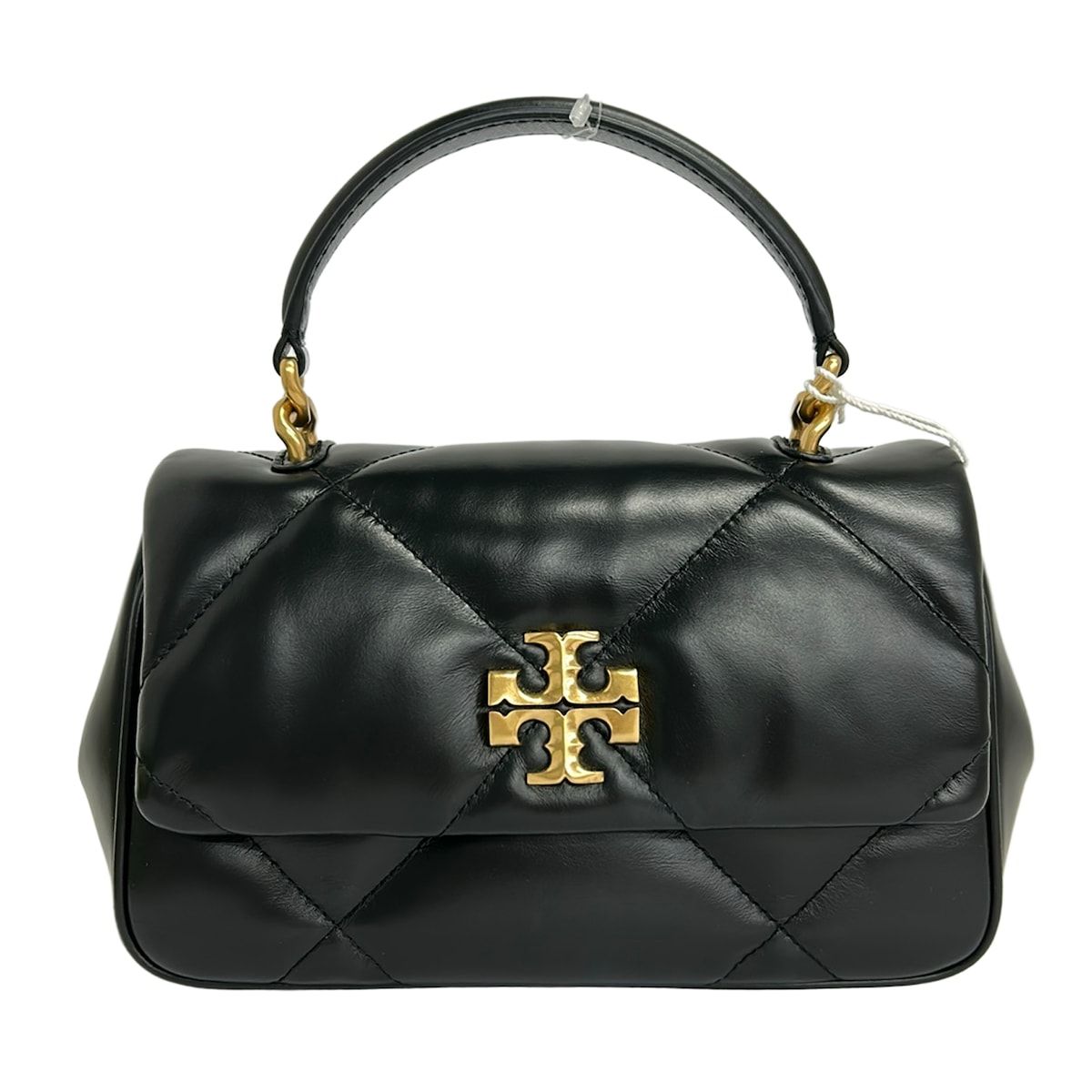TORY BURCH(トリーバーチ) ハンドバッグ キラ ダイヤモンドキルト トップハンドルバッグ 154719 黒 キルティング レザー