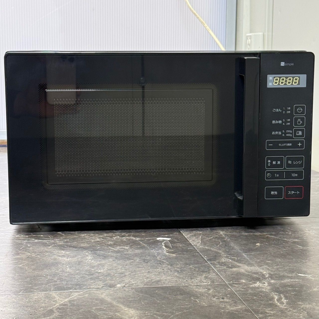BN20M BK ブラック 電子レンジ 17L 2025年製 ∞送料込！美品 2024年製 ニトリ マイコン電子レンジ 17L BN20M BK