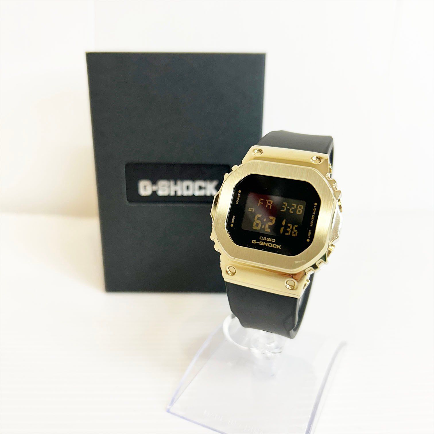 CASIO G-SHOCK GM-S5600GB カシオ 腕時計 Gショック G-SHOCK ミッドサイズモデル メタルカバード 金 ゴールド Js3-60