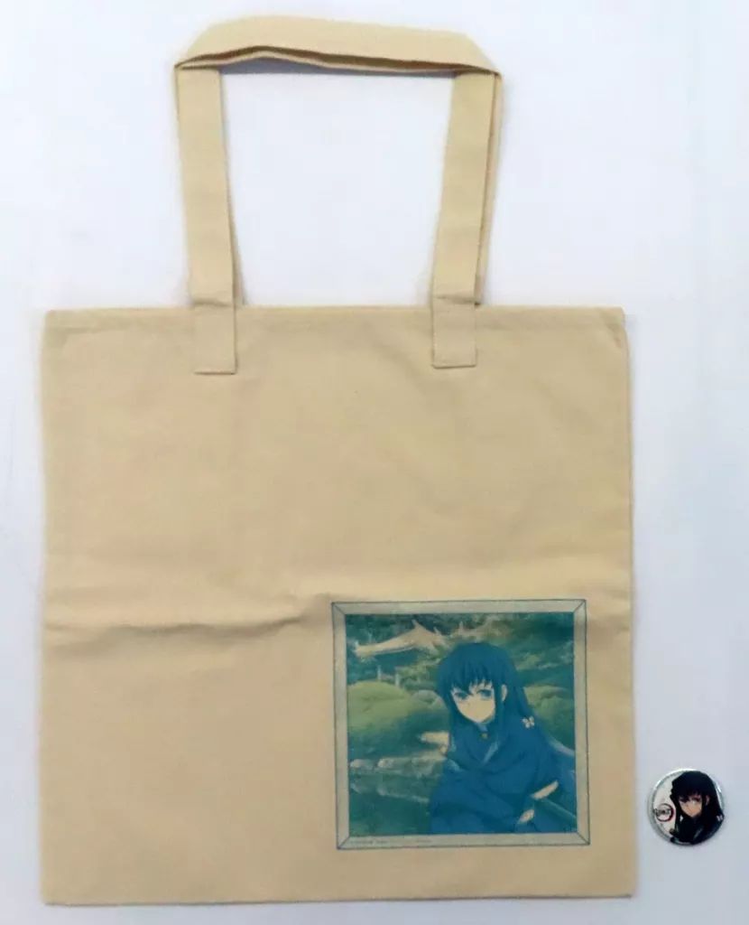 鬼滅の刃　ufotable開店記念 缶バッジ付きトートバッグ　時透無一郎 中古】バッグ 時透無一郎 ショッピングトートバッグ(缶バッジ1個付