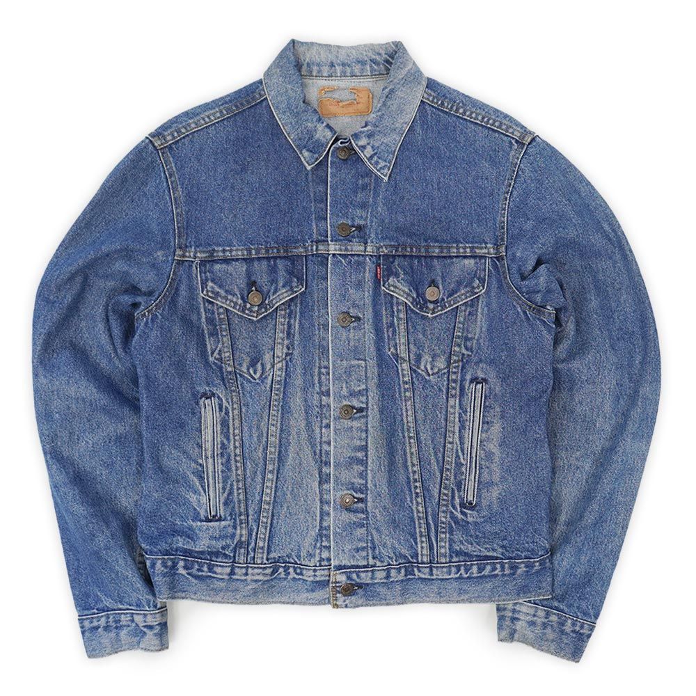 リーバイス Levi's LONG仕様 80s 80年代 70506 デニムジャケット ジージャン Gジャン MADE IN USA アメリカ製 定番 5th 70505 ヴィンテージ 古着 メンズ インディゴブルー 44L【中古】