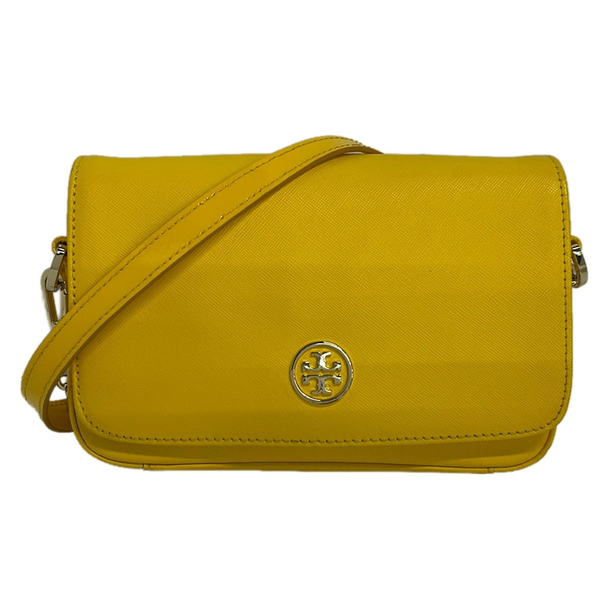 TORY BURCH(トリーバーチ) ショルダーバッグ - イエロー チェーンショルダー レザー