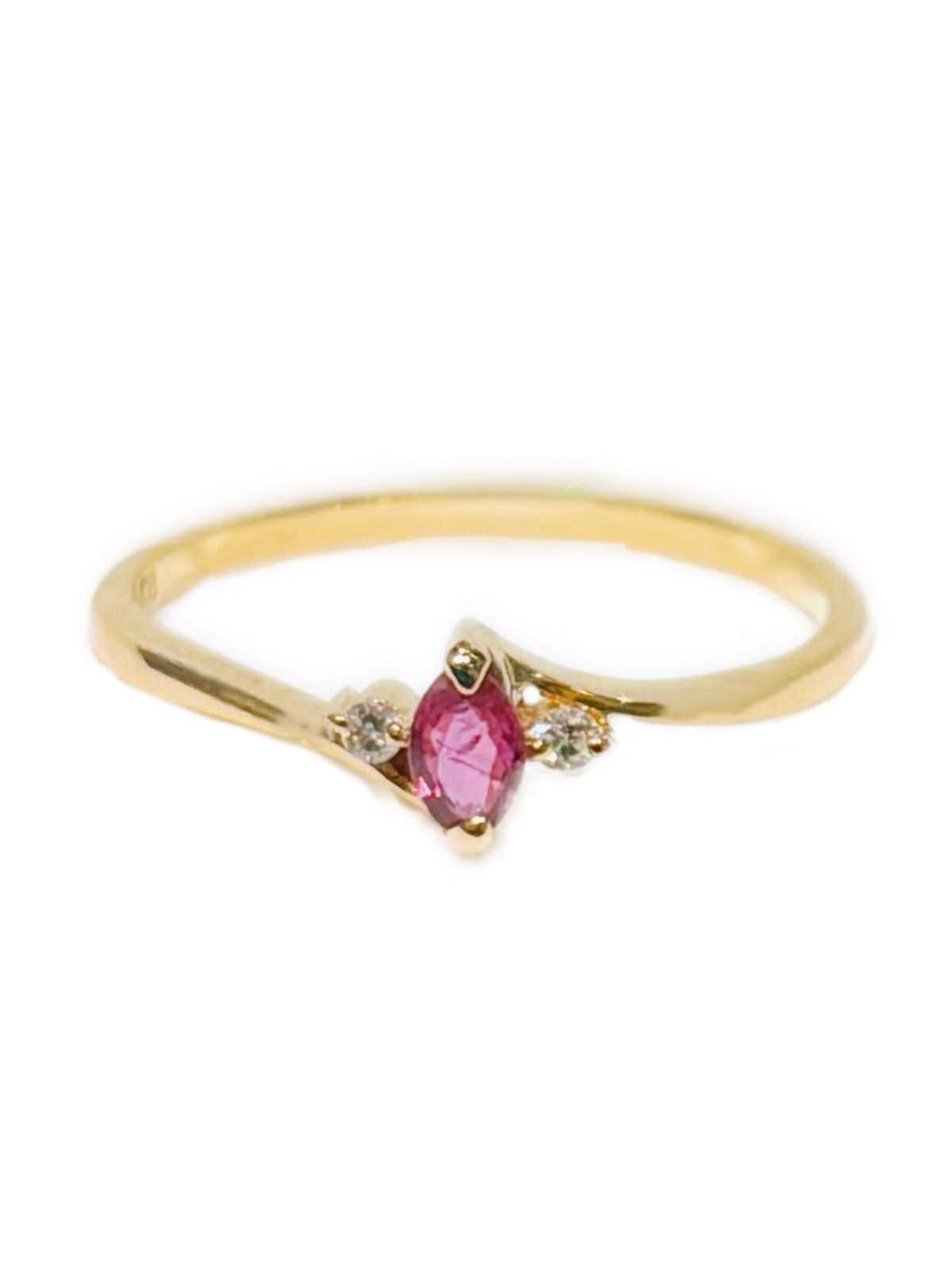 JEWELRY ジュエリー ジュエリー 貴金属･宝石 リング・指輪 K18ゴールド　ルビー　ダイヤモンド　 K18 8号 ゴールド レディース【中古】【208】2147300425589