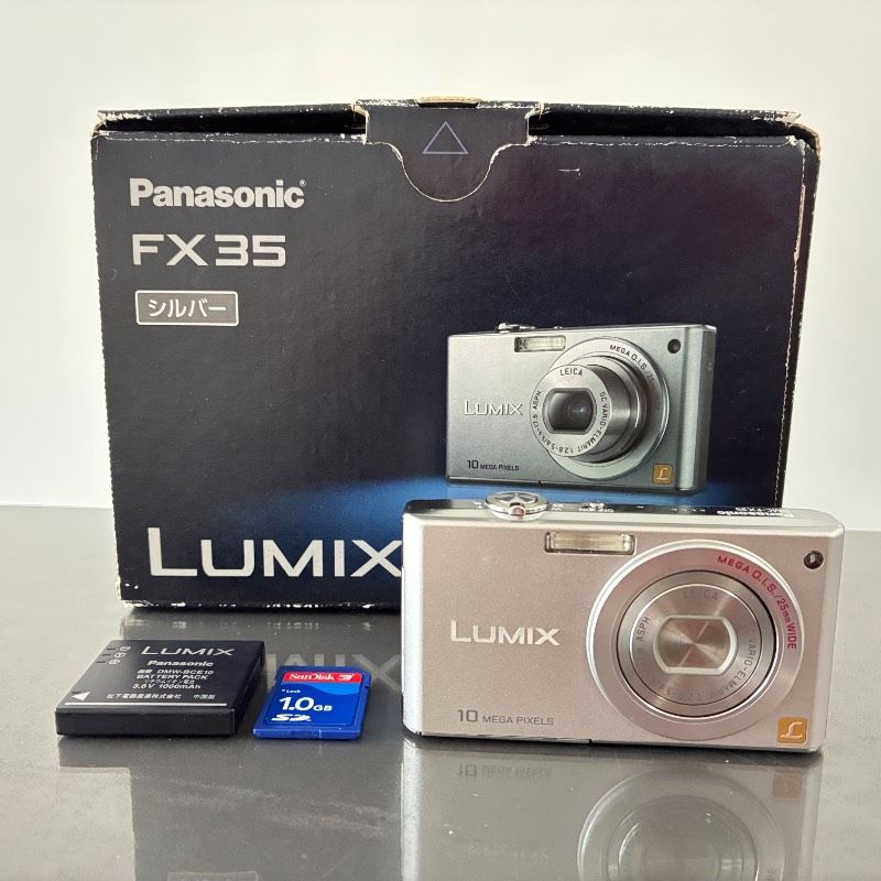 動作品】 Panasonic LUMIX DMC-FX35 Silver パナソニック ルミックス