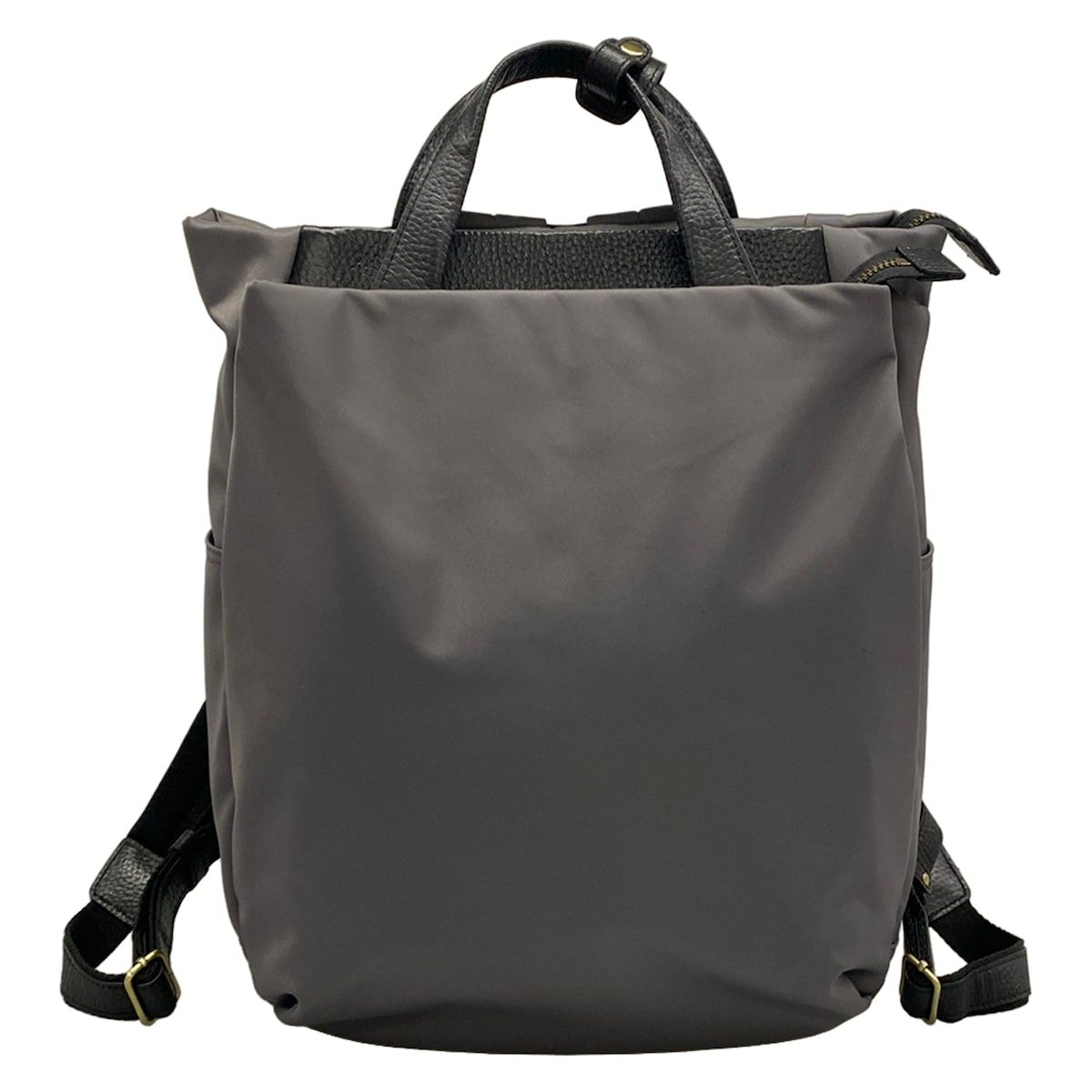 IBIZA(イビザ) リュックサック - ダークグレー×黒 2way レザー