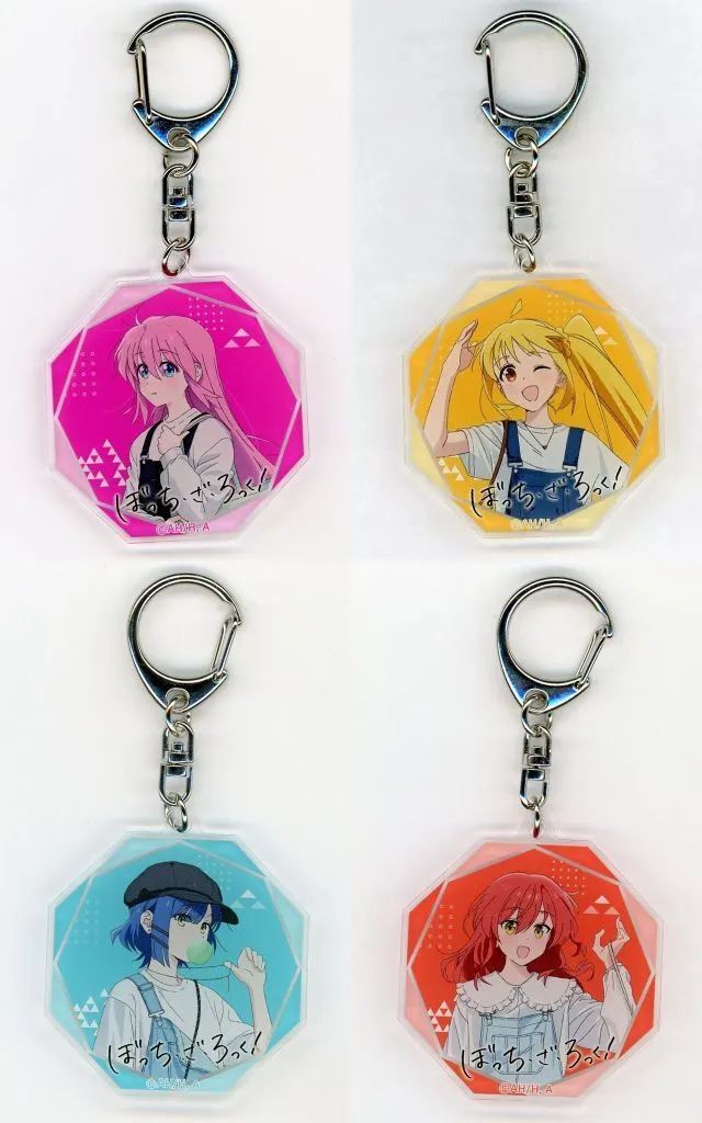 ぼっち・ざ・ろっく！展 アクリルキーホルダー まとめ売り 中古】キーホルダー 全4種セット 「ぼっち・ざ・ろっく! TSUTAYA巡回