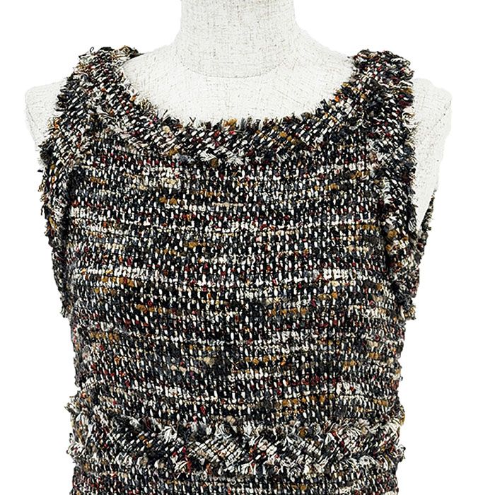 CHANEL シャネル ワンピース ファンシーツイード サイズ 38 レディース