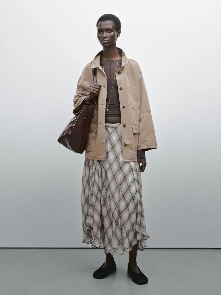 麻 Massimo Dutti マウンテンパーカー ジャケット / スモール
