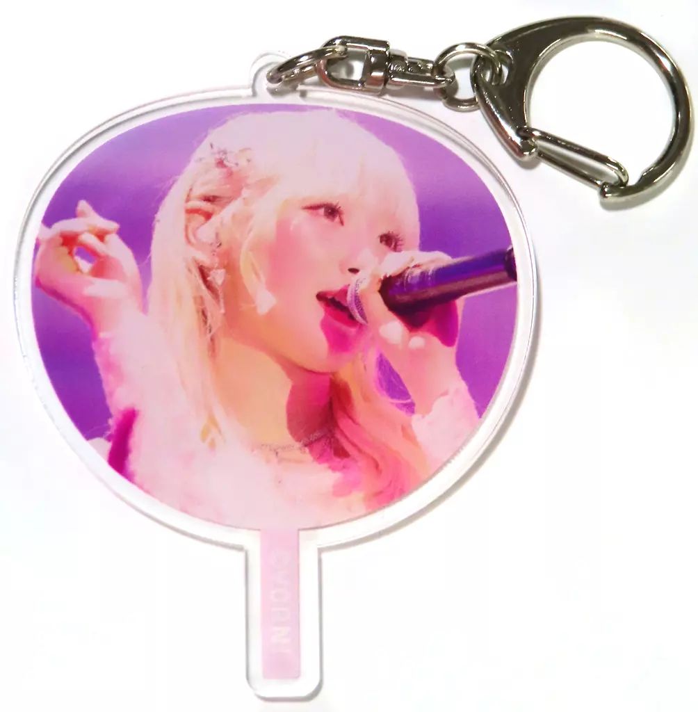 中古】キーホルダー 齋藤樹愛羅(イコールラブ(=LOVE)) うちわ型