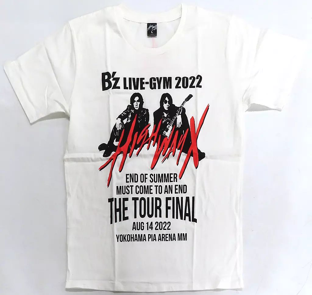 中古】Tシャツ B'z ファイナルTシャツ ホワイト XLサイズ 「B'z LIVE