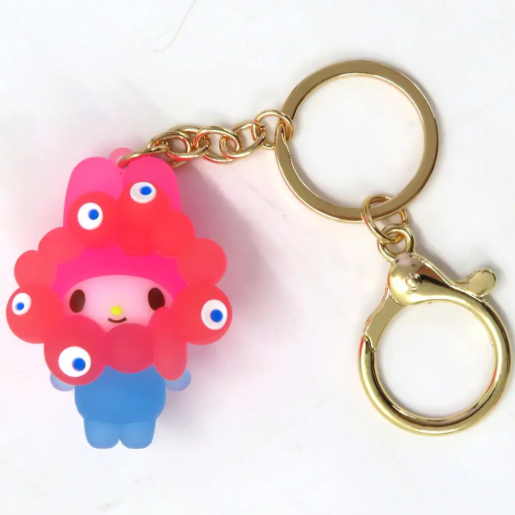 中古】キーホルダー マイメロディ ミャクミャクなりきり 立体