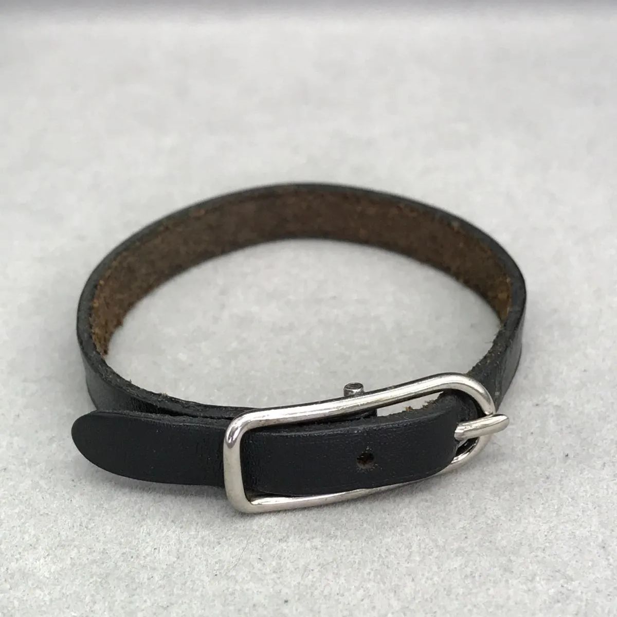 HERMES エルメス ブレスレット アピ1 レザー ブラック系 393 - メルカリ