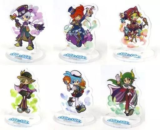 【中古】アクリルスタンド・アクリルパネル 全6種セット 「ぷよぷよ 蒸気都市シリーズアクリルスタンド」