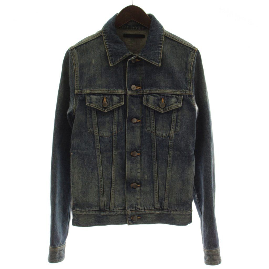 リチウム オム LITHIUM HOMME ジャケット 上着 46 青 ブルー 無地 