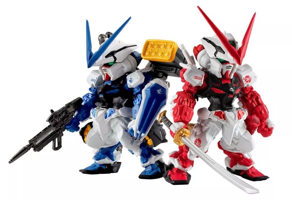 【中古】食玩 トレーディングフィギュア FW GUNDAM CONVERGE CORE アストレイRED ＆ BLUE セット プレミアムバンダイ限定