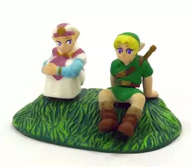 中古】食玩 トレーディングフィギュア リンクとゼルダ姫 「ゼルダの